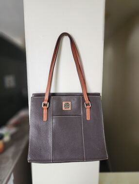 Dooney & Bourke Pebbled Leather Tote In Olive